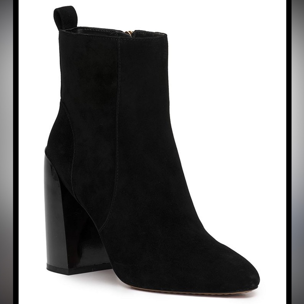 Vince Camuto Black Suede Heeled Boots
